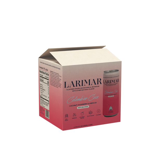 Larimar Colombier Coco packaging on a transparent background