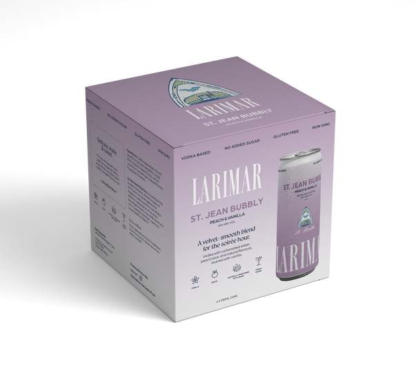 Larimar St. Jean Bubbly packaging on a white background